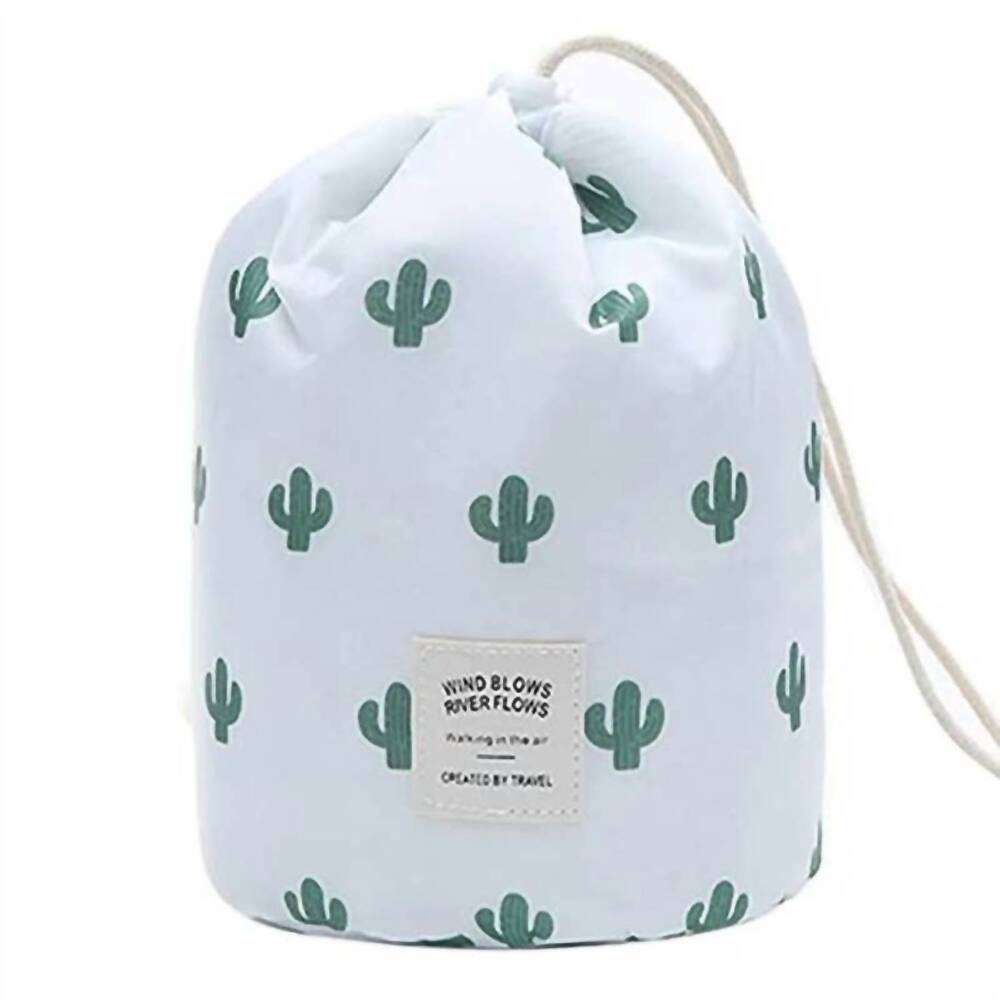 NEW THREADED PEAR women's waterproof travel cosmetic bag set in cactus print